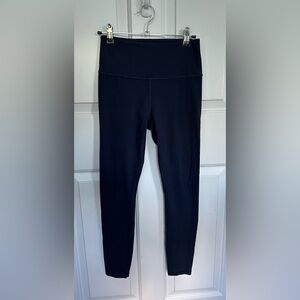 Athleta Navy Blue “Elation 7/8 Tight” size XS